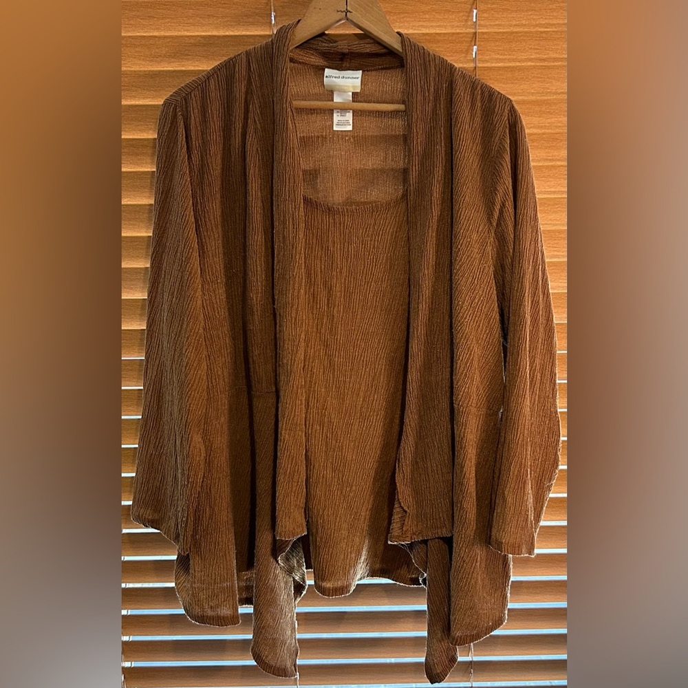 Alfred Dunner Copper Knit Blouse